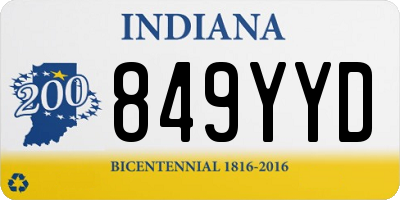 IN license plate 849YYD