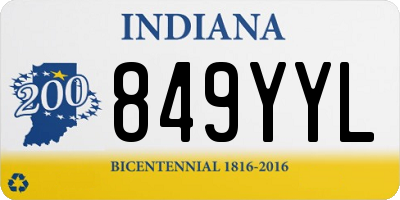 IN license plate 849YYL