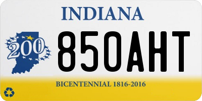 IN license plate 850AHT