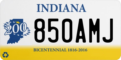 IN license plate 850AMJ