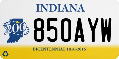 IN license plate 850AYW