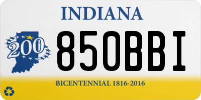 IN license plate 850BBI