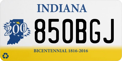 IN license plate 850BGJ