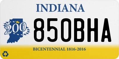 IN license plate 850BHA