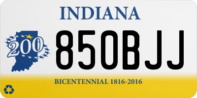 IN license plate 850BJJ