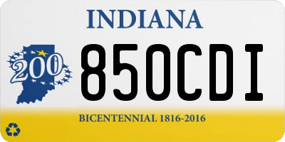 IN license plate 850CDI
