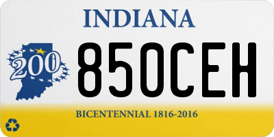 IN license plate 850CEH