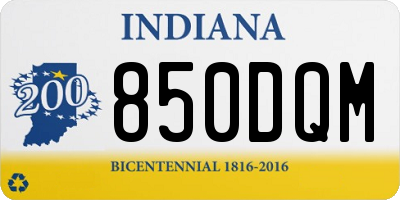 IN license plate 850DQM