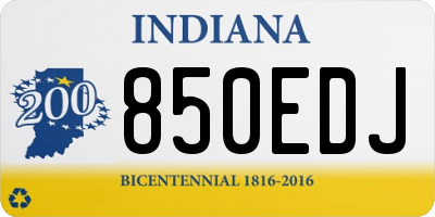 IN license plate 850EDJ