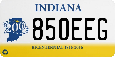 IN license plate 850EEG