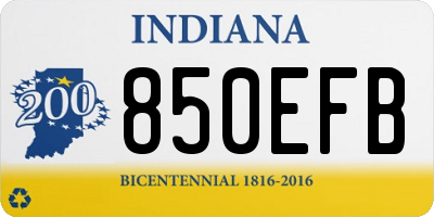 IN license plate 850EFB