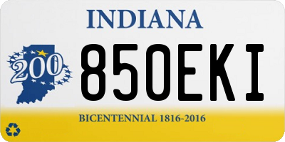 IN license plate 850EKI