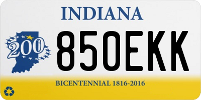 IN license plate 850EKK