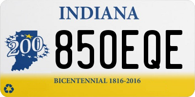 IN license plate 850EQE