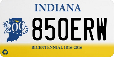 IN license plate 850ERW