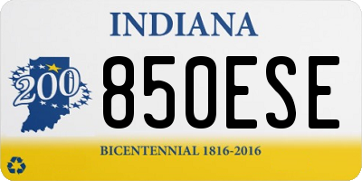 IN license plate 850ESE