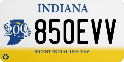 IN license plate 850EVV