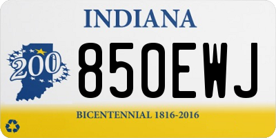 IN license plate 850EWJ