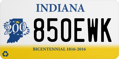 IN license plate 850EWK