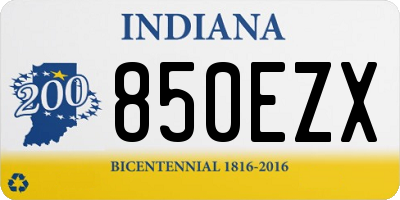 IN license plate 850EZX