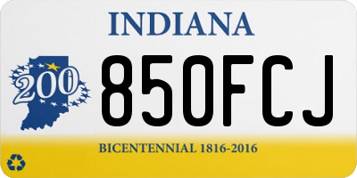 IN license plate 850FCJ