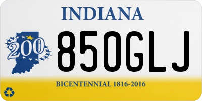 IN license plate 850GLJ