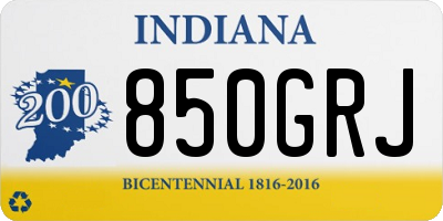 IN license plate 850GRJ
