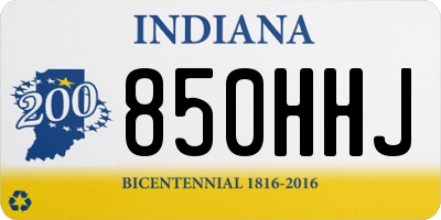 IN license plate 850HHJ
