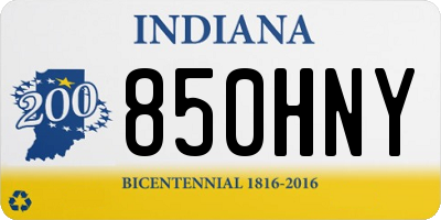 IN license plate 850HNY