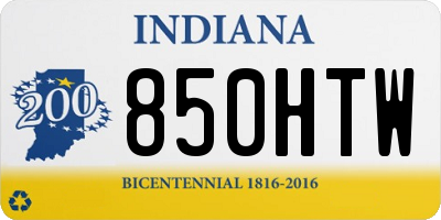 IN license plate 850HTW