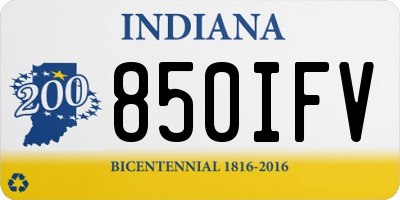 IN license plate 850IFV