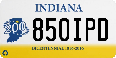 IN license plate 850IPD