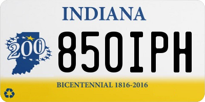 IN license plate 850IPH