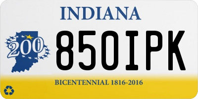 IN license plate 850IPK