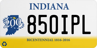 IN license plate 850IPL
