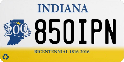 IN license plate 850IPN
