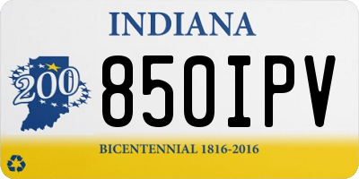 IN license plate 850IPV
