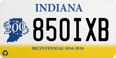 IN license plate 850IXB