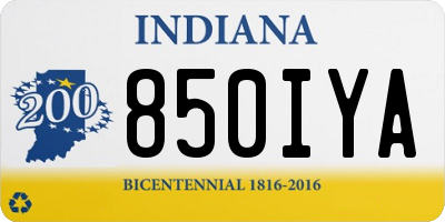 IN license plate 850IYA