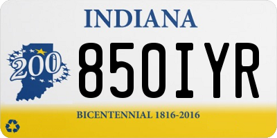 IN license plate 850IYR