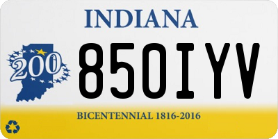 IN license plate 850IYV