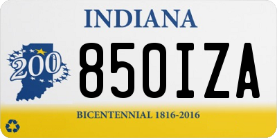 IN license plate 850IZA