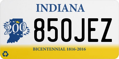 IN license plate 850JEZ