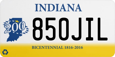 IN license plate 850JIL