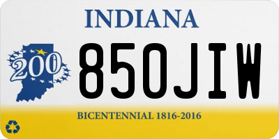 IN license plate 850JIW