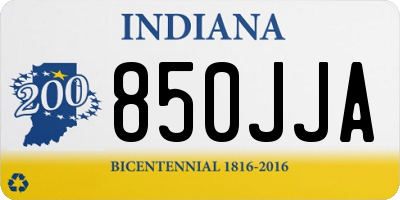 IN license plate 850JJA