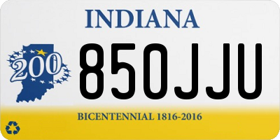 IN license plate 850JJU