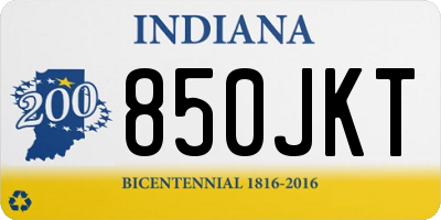 IN license plate 850JKT