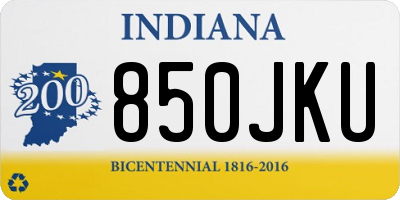 IN license plate 850JKU