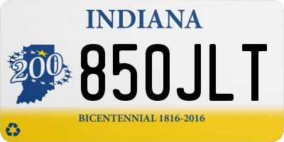 IN license plate 850JLT